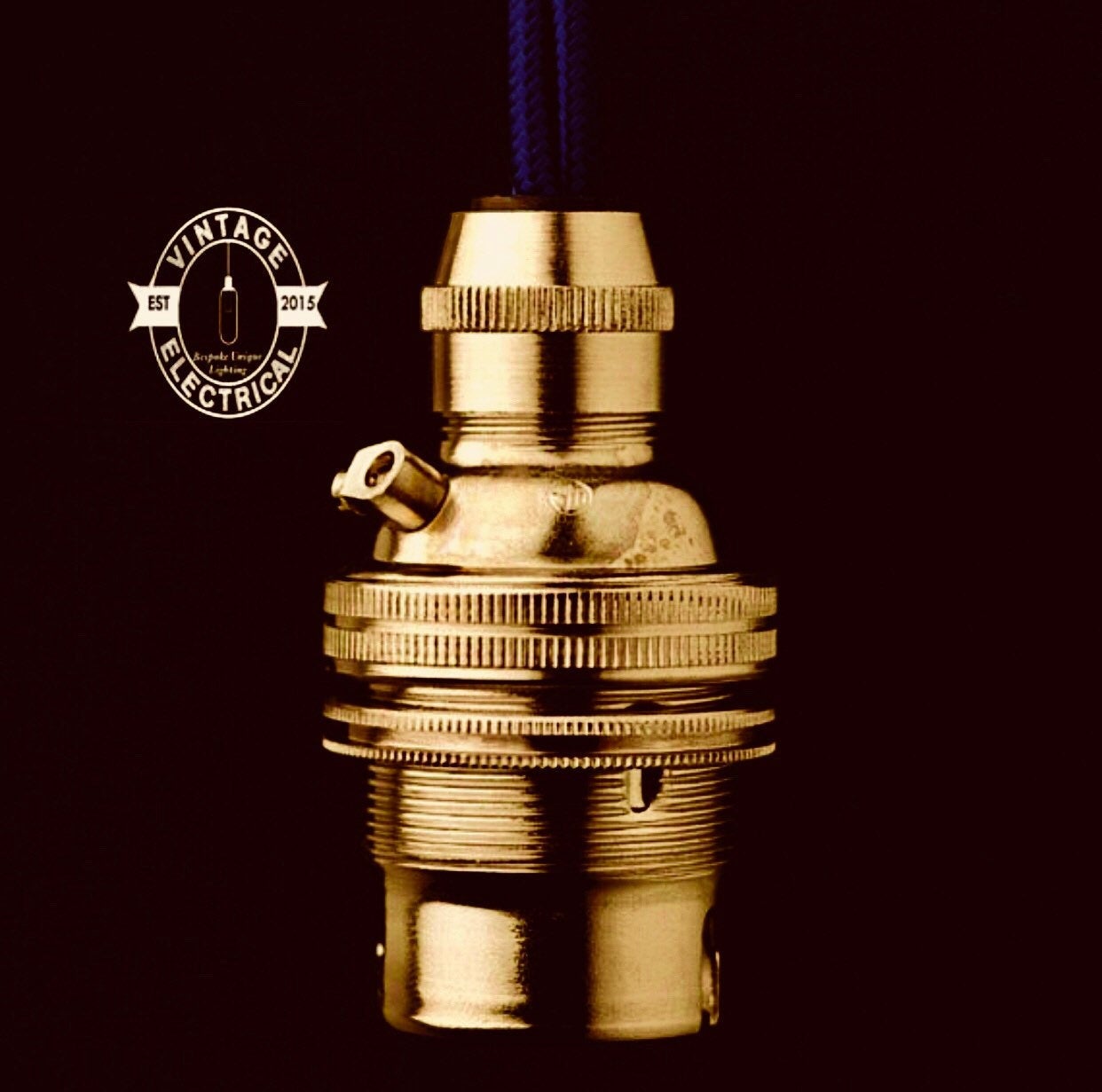 Brass bayonet light deals fitting