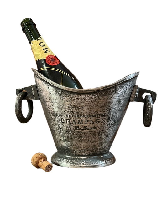 Maxlume ~ Solid Cast Engraved Champagne Ice Bucket | Wine Cooler