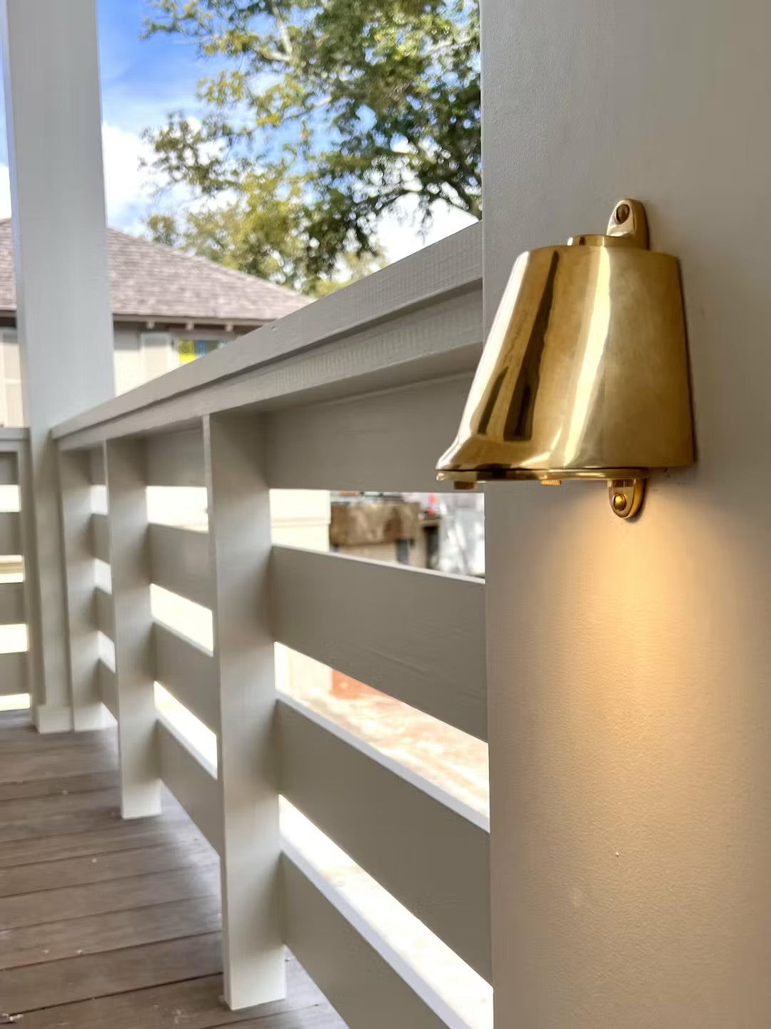 Holt ~ Outdoor & Bathroom Mast Down Wall Light LED Solid Brass | 5 Inch