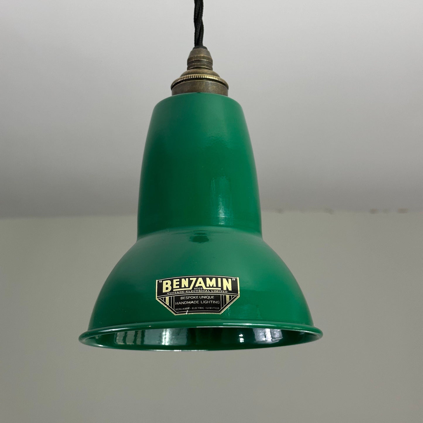 Alby ~ Racing Green Shade Pendant Set Light | Ceiling Dining Room Kitchen Table | 6 Inch