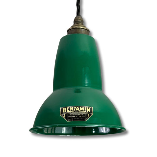 Alby ~ Racing Green Shade Pendant Set Light | Ceiling Dining Room Kitchen Table | 6 Inch