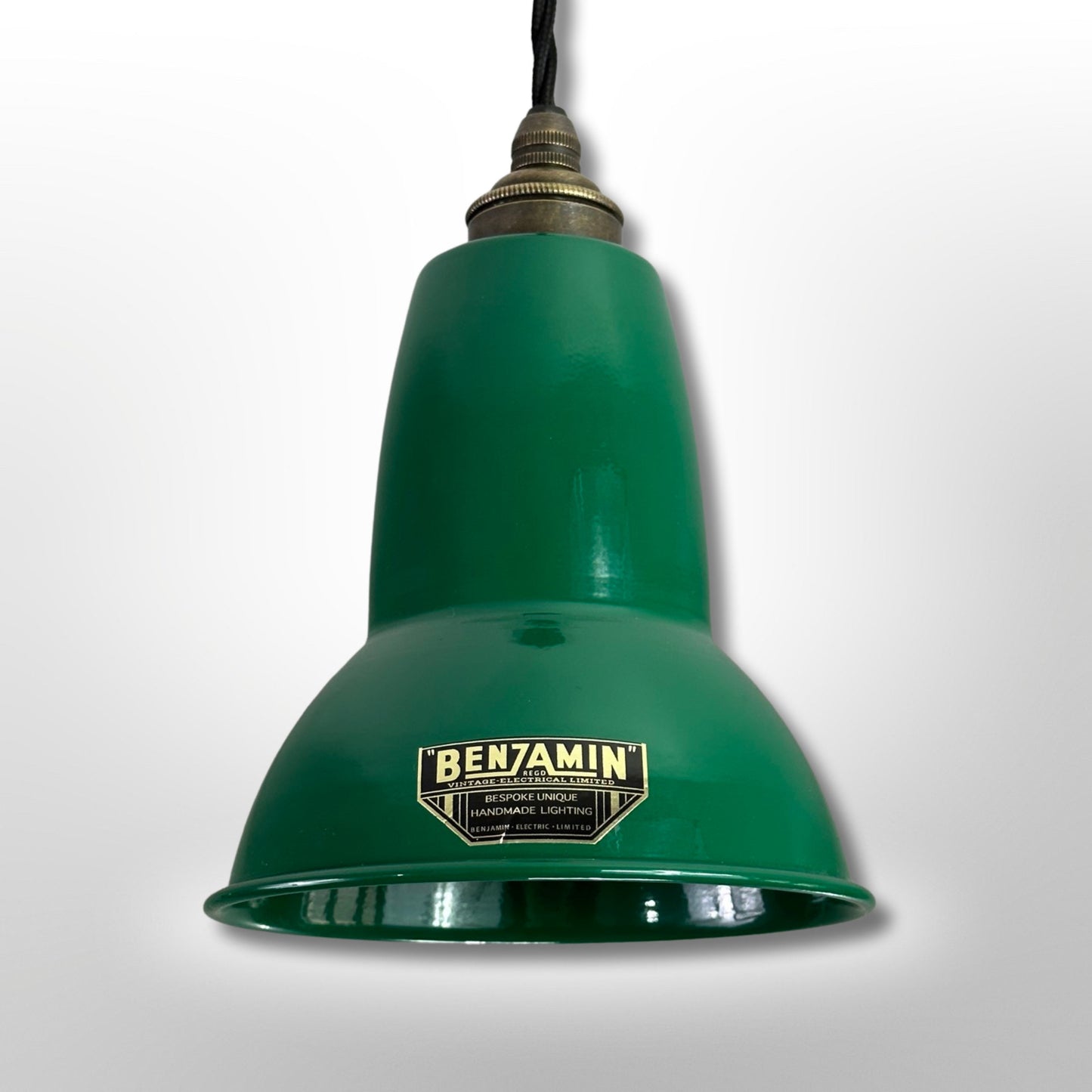 Alby ~ Racing Green Shade Pendant Set Light | Ceiling Dining Room Kitchen Table | 6 Inch