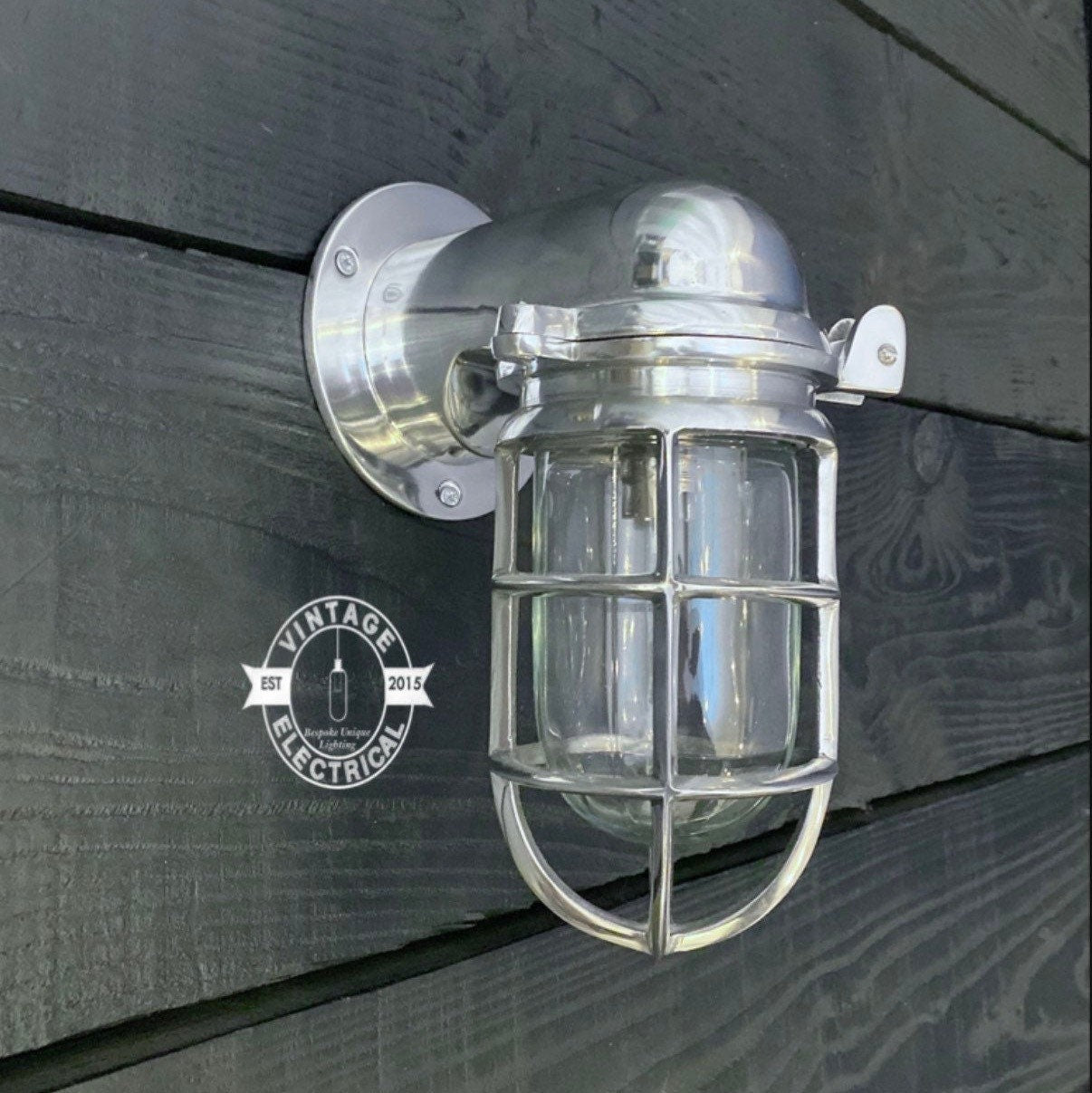 Decorative on sale Nautical Antique Aluminum Bulkhead Marine Mount Light