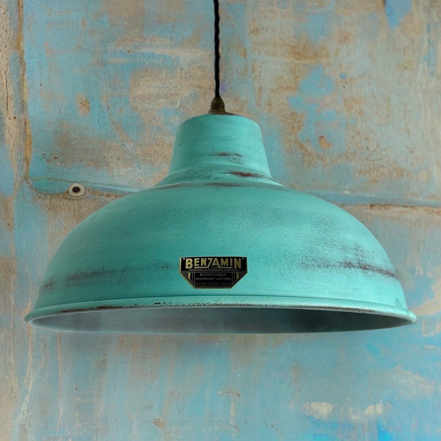 Salthouse XL ~ Verdigris Copper Patina Industrial shade light ceiling dining room kitchen table vintage filament lamps pendant 14.5 Inch