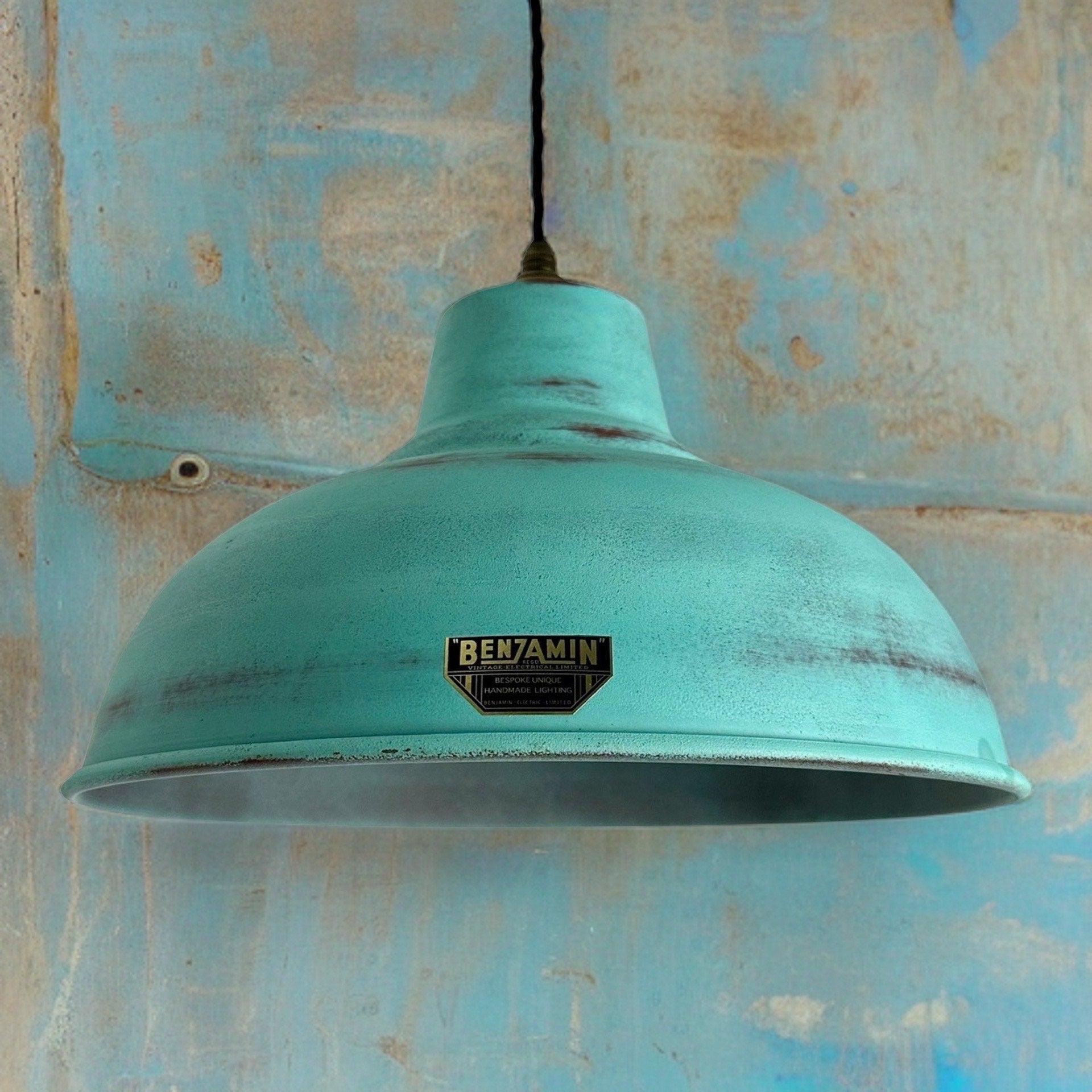 Salthouse XL ~ Verdigris Copper Patina Industrial shade light ceiling dining room kitchen table vintage filament lamps pendant 14.5 Inch