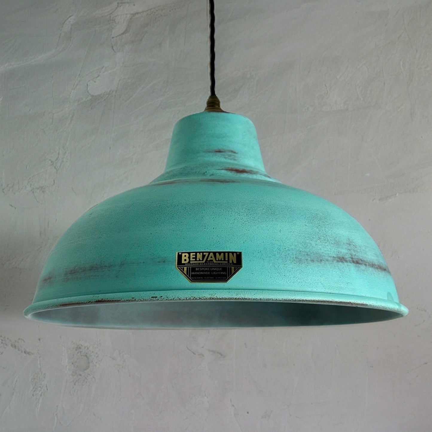 Salthouse XL ~ Verdigris Copper Patina Industrial shade light ceiling dining room kitchen table vintage filament lamps pendant 14.5 Inch