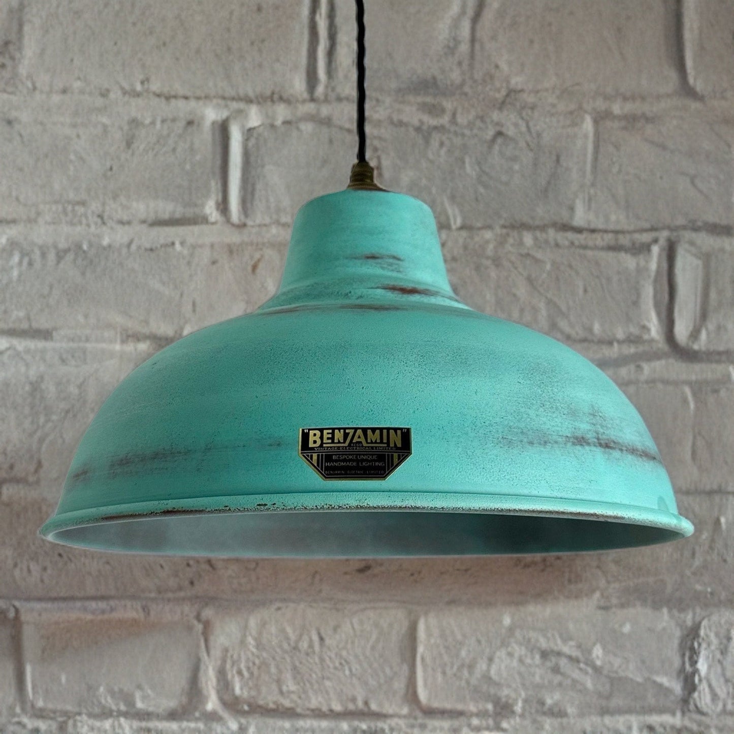 Salthouse XL ~ Verdigris Copper Patina Industrial shade light ceiling dining room kitchen table vintage filament lamps pendant 14.5 Inch