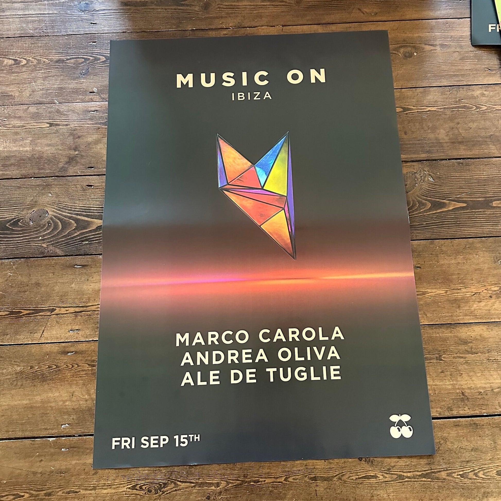 Music On ~ Marco Carola Genuine Official Pacha Ibiza Framed Dj Artwork Travel Poster | Luxury Black Frame