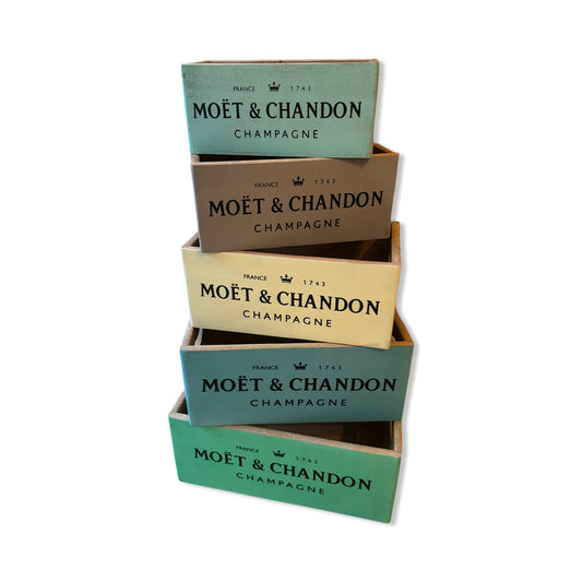 Storage Boxes Moët & Chandon Champagne Crates Chic Finish