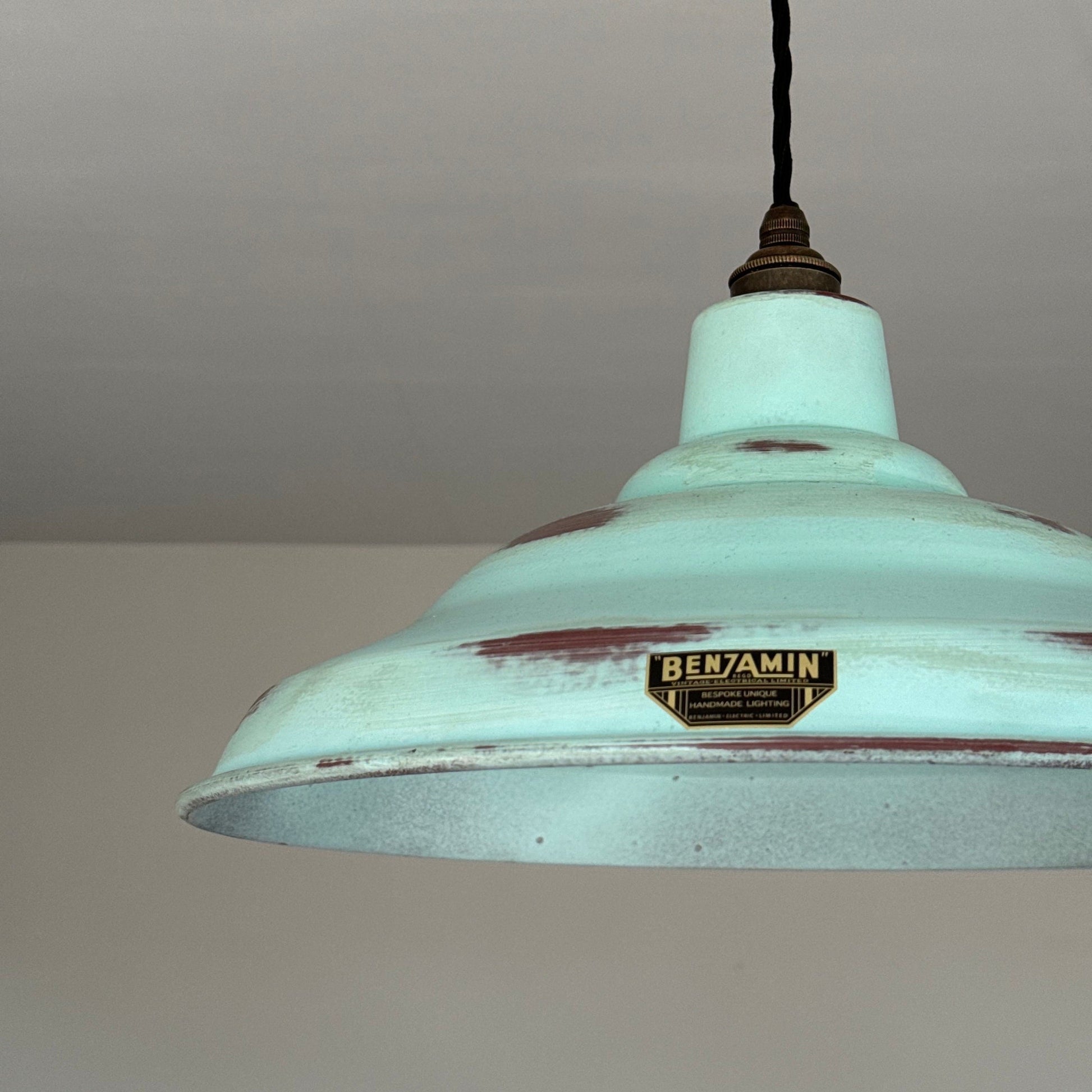 Bawsey ~ Copper Verdigris Lampshade Pendant Ceiling Light ~ 16 Inch