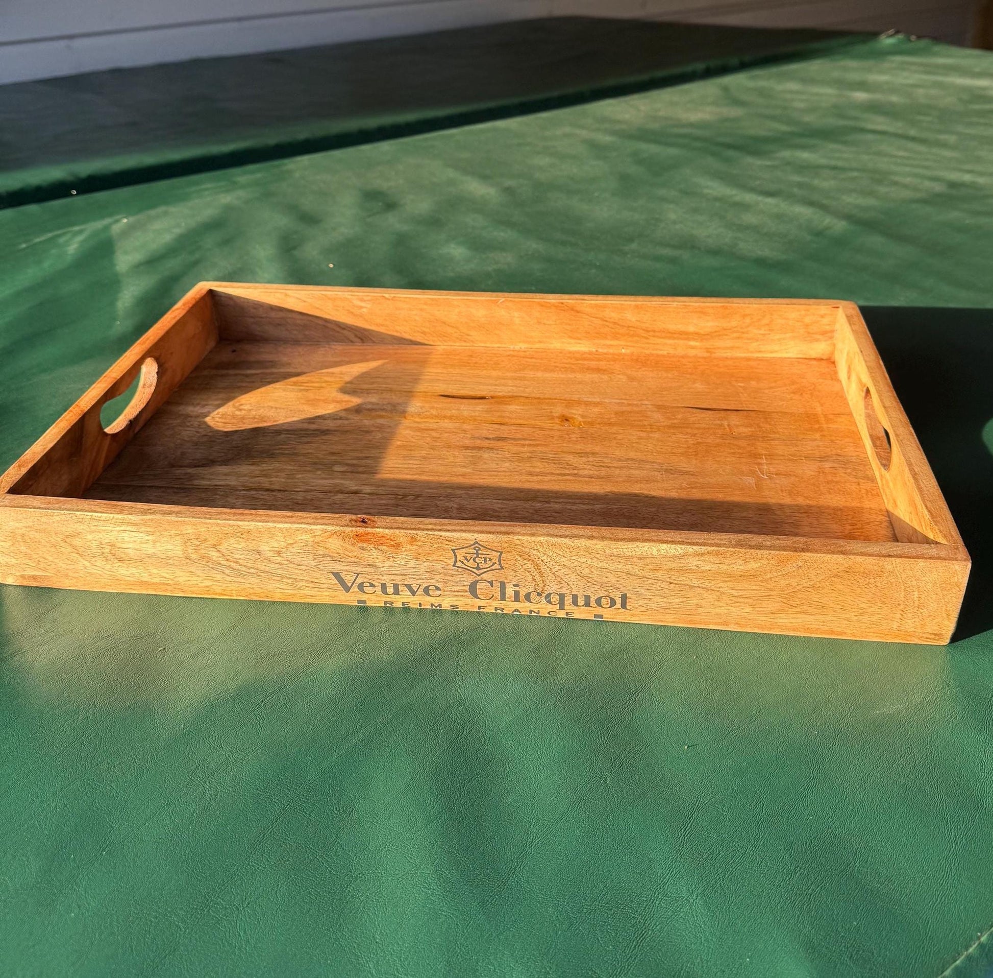 Wooden Serving Trays Moët & Chandon Champagne Butlers Crates Storage Boxes Natural Finish