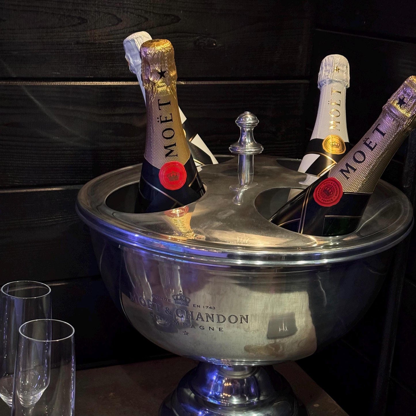 4 Bottle Engraved Moët & a Chandon Champagne Large Ice Bucket | Wine Cooler Bath