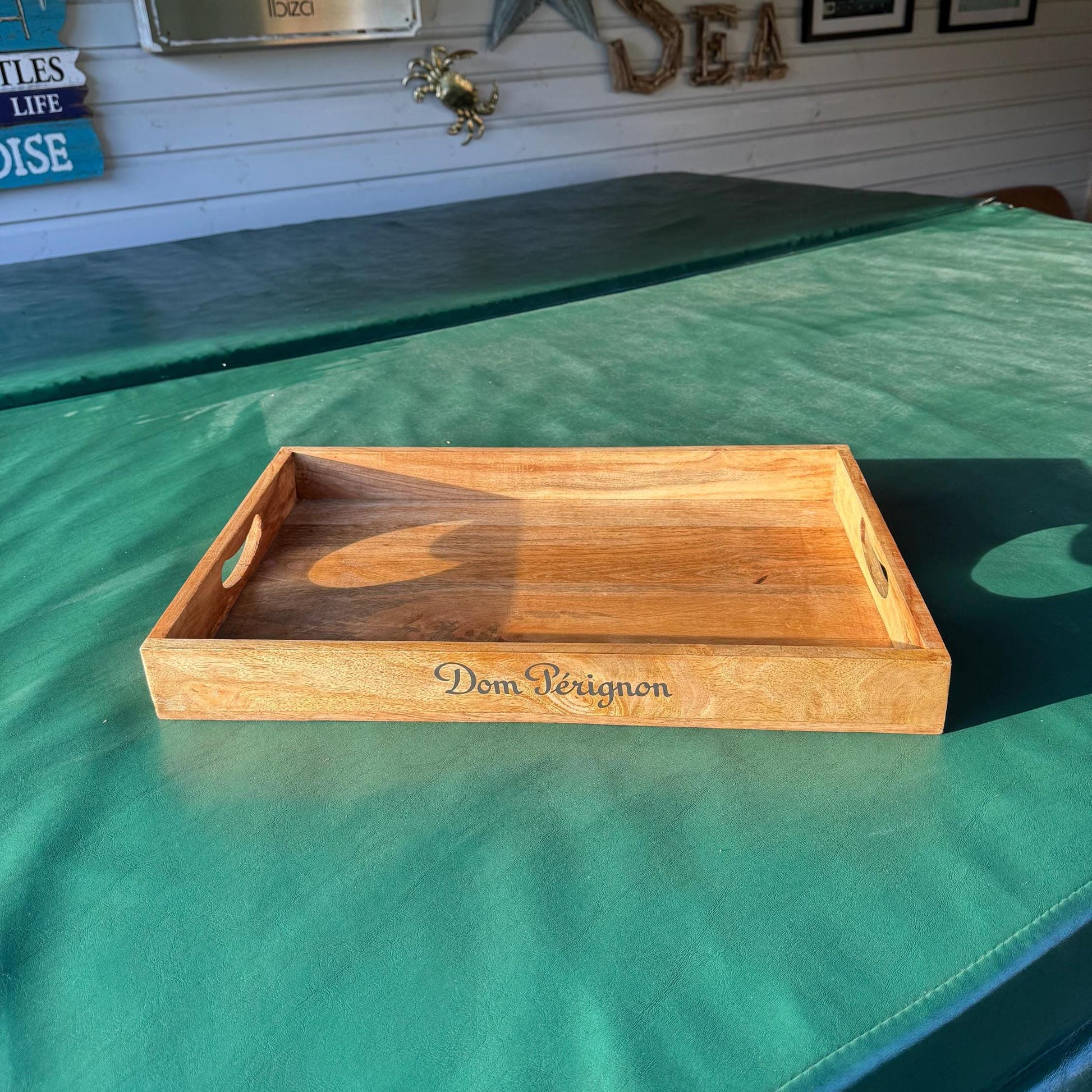 Wooden Serving Trays Moët & Chandon Champagne Butlers Crates Storage Boxes Natural Finish