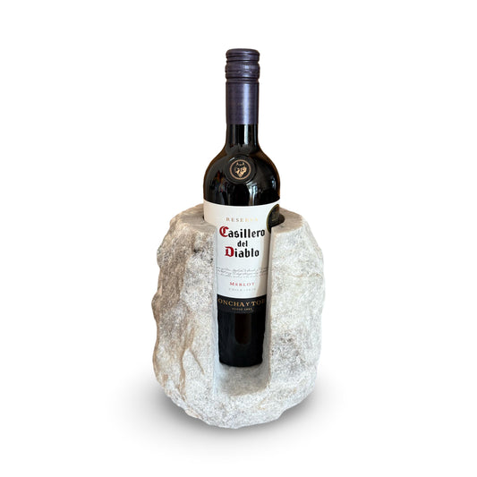 Marble Stone Solid Handcrafted Wine Bottle Holder