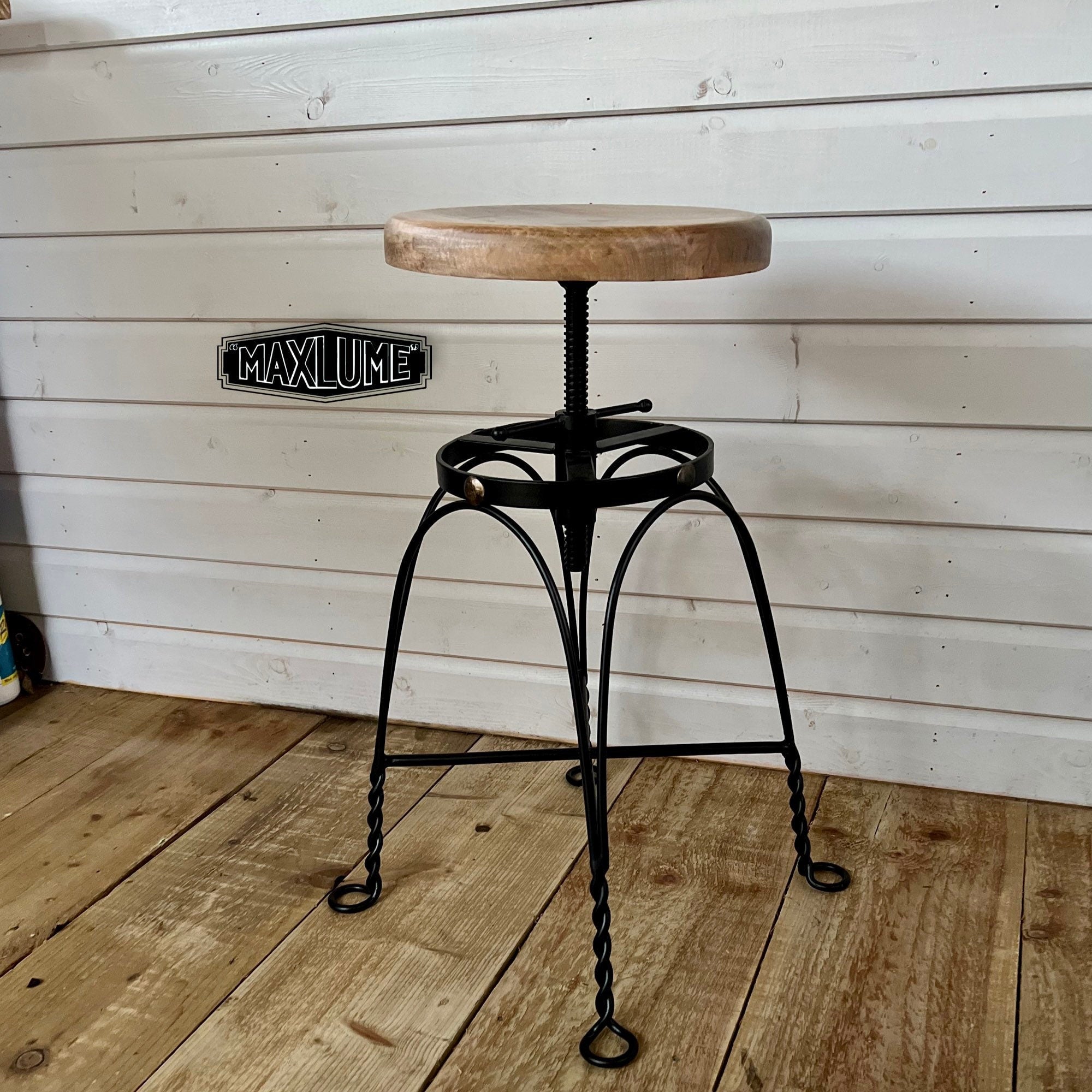 Vintage industrial store bar stools