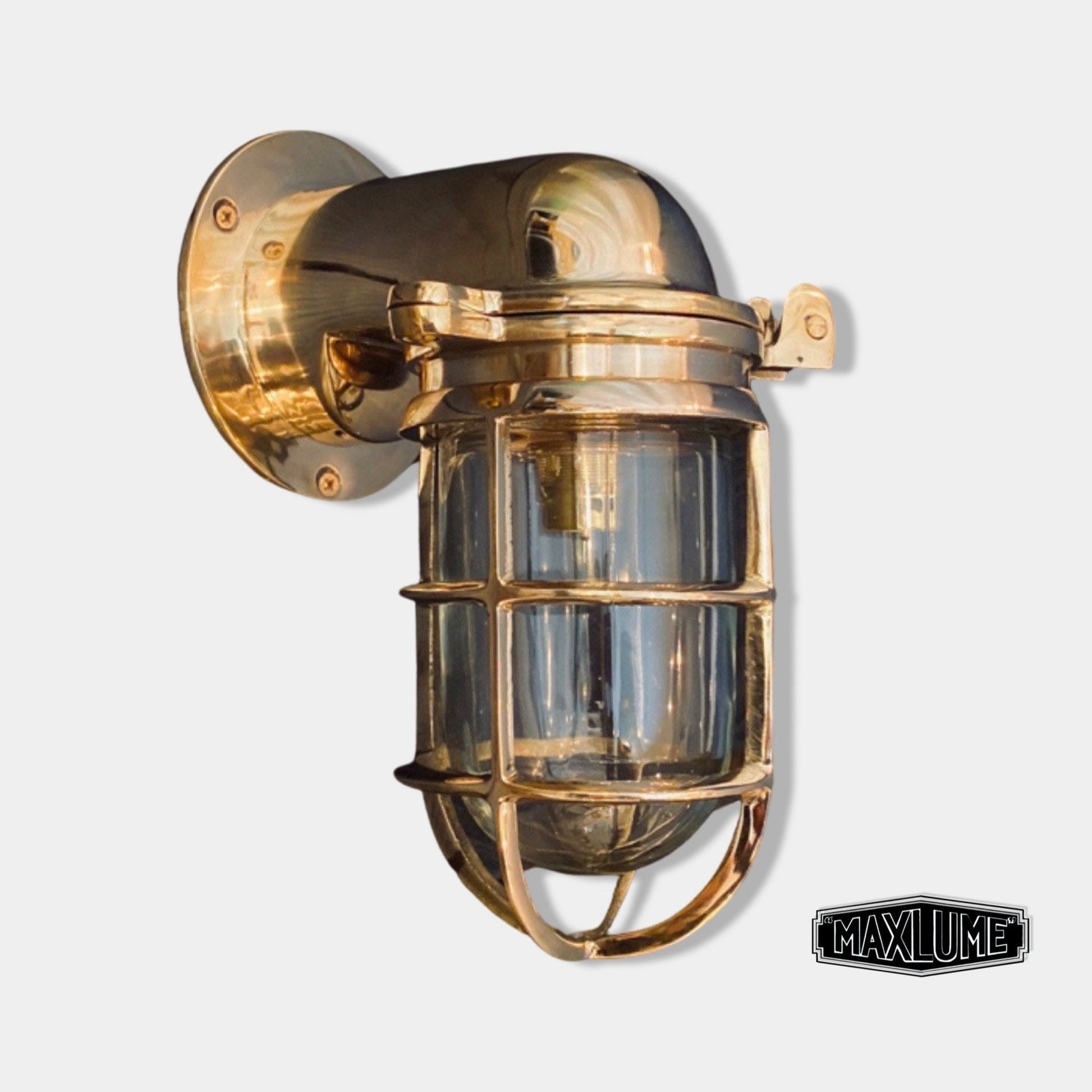 Antique vintage solid brass lamp spacer light part 