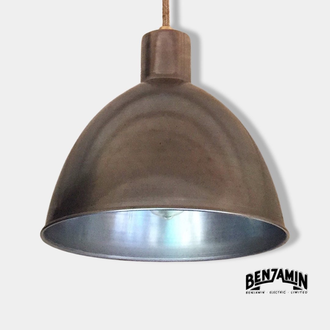 Warham~IndustrialSolidSteelLampshadePendantSetLight|CeilingDiningRoom