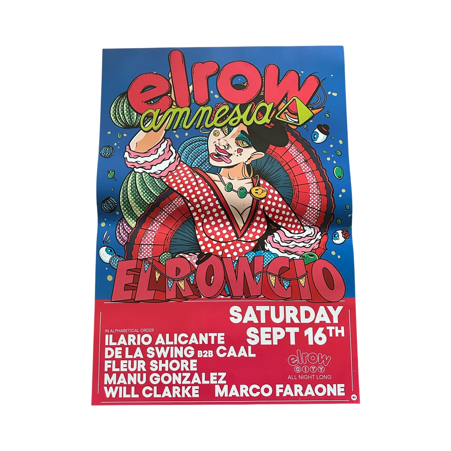 Elrow ~ Amnesia Ibiza Framed Dj Artwork | A3 Luxury Black Frame